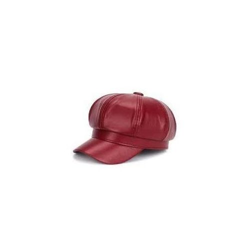 product_image_name-Fashion-Leather Cap For Unisex-Wine-1