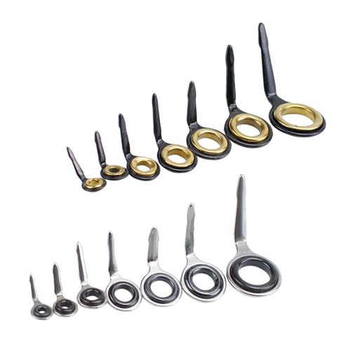 Generic 14 Size Fishing Rod Guide Ring Rod Repair Kit Beachcaster Fishing