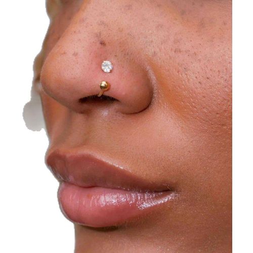 Steel Hoop nose rings - image 2