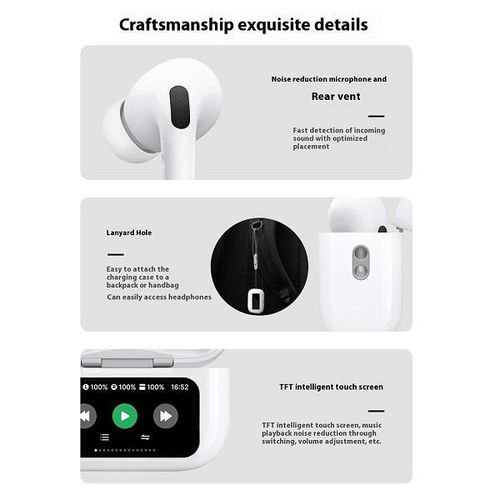 WiWU  T22 ANC True Wireless Earbuds with Smart Display Case – Active Noise Cancellation, Bluetooth, HD Sound, Touch Control - image 8