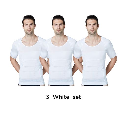 Men's Shaper Cooling T-Shirt Compression Shapewear Body Shaper