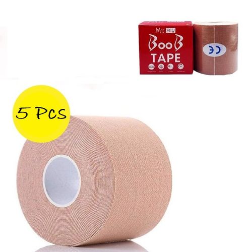 Mr. Diy Plus Size Adhesive Invisible Bra Uplift Waterproof DIY Breast Tape  5 Pcs