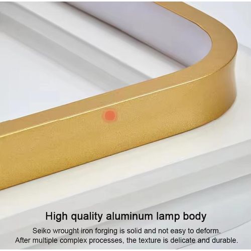 Generic Square hallway corridor light, minimalist modern ceiling-mounted balcony light, gold color with three-color adjustable dimming. - image 3