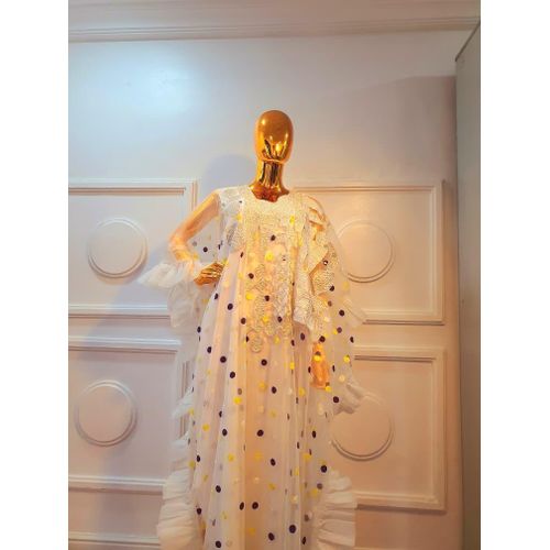 Fashion Cream stylish women's Kaftan