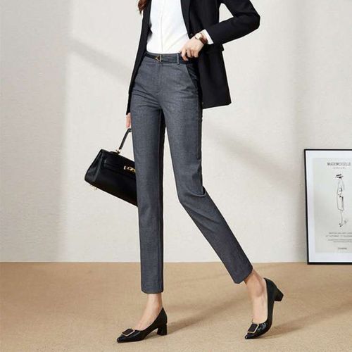 New Style Elegant Formal Office Pants Women Business Slim Trousers Work  Wear