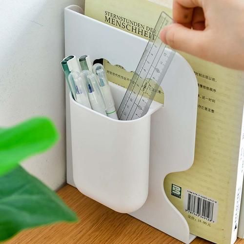 Metal Scalable Bookends With Pen Holder Retractable Shelves Book