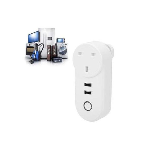 Generic Smart WiFi Plug With USB Charger 100 240VAC Power Socket - image 2