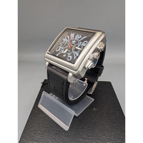 NIAICE Men’s Square Analog Quartz Watch- – Black
