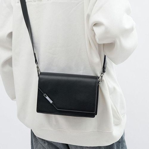 product_image_name-Fashion-Unisex Bag Spring Solid Box Shoulder Bags Handbags Crossbody Bag - Square Messenger Bag, Designer Crossbody Bag For Men & Women-1