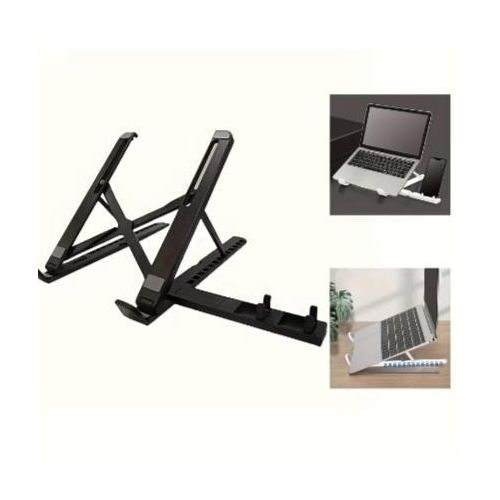 Generic Adjustable Laptop And Tablet Stand,Portable Foldable ABS Desktop Organizer, Suitable for Ipad,And E-Readers - Lightweight Compact Smart Device And Laptop Stand
