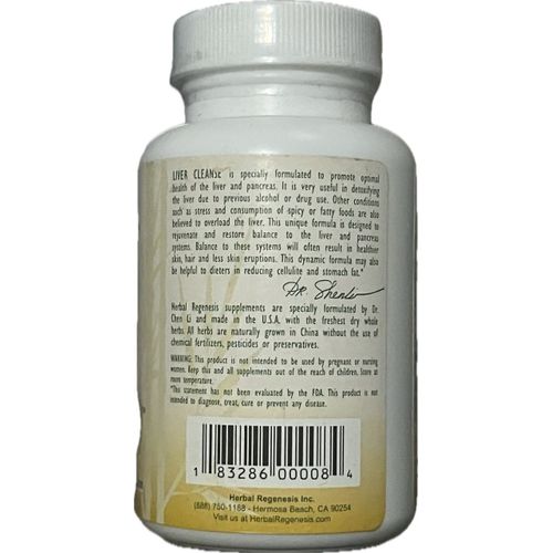product_image_name-Herbal Regenesis-Liver Cleanse 90 Capsules Promotes Optimal Health And Pancreas Areas-5