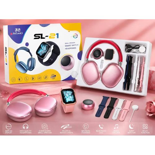 Shilong SL-21 Smart Watch & Headphone & Speaker 3-in-1 Bundle