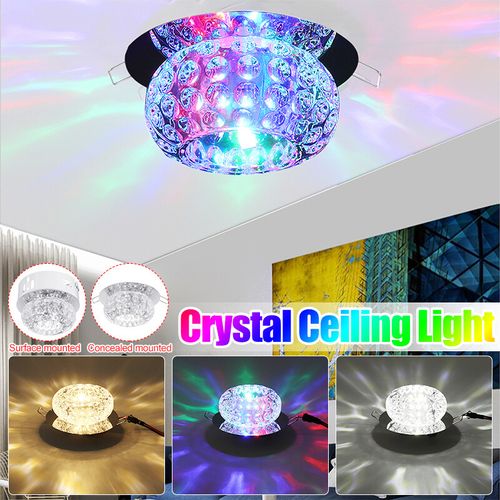 Generic 5W LED Crystal Style Ceiling Light Dimmable Chandelier Pendant Lamp Multicolor AC110 265V Bedroom Living Room Balcony Bar Decor Home Indoor Concealed Mounted Warm White Jumia Nigeria