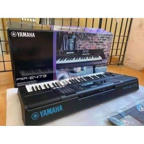 Yamaha PSR-E473 61 Key Portable Keyboard with 820 Voices and Pitch Bend  with Power Supply