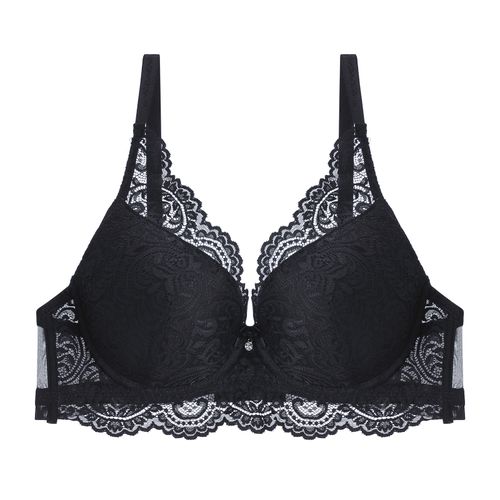 Binnys B Cup Size Full Lace Design Soft Bralette Bra For Women