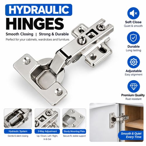 Generic Hydraulic Cabinet Hinges- 4 pcs
