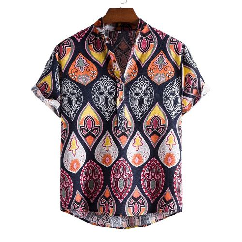 Fashion Mens Shirt Casual Printed Short Sleeve T-Shirts | Jumia Nigeria