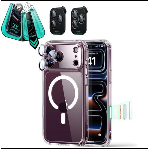 Generic iphone 18 Promax Magnetic Clear Case - Anti-Scratch & Shockproof Protection - image 2