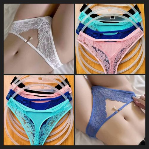 product_image_name-Fashion-3 Pcs Unique ladies Sexy Lace thong pants -1