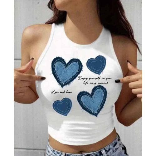 product_image_name-Fashion-Beautiful armless love crop top for Ladies Multicolour -2