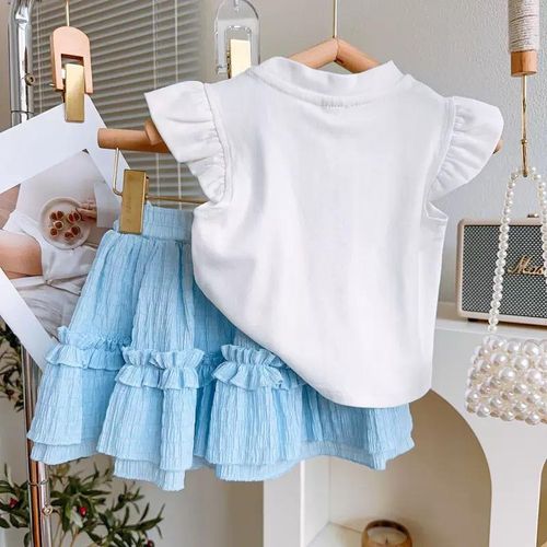 product_image_name-Fashion-Ruffle Skirt and Bow Graphic Top Set-3