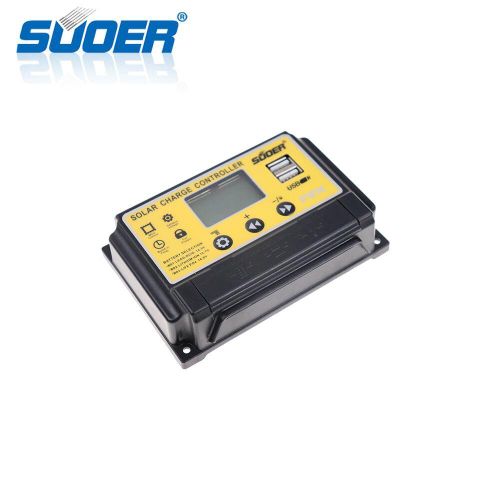 product_image_name-SUOER-12V/24V 30A PWM Solar Charge Controller With LCD -5