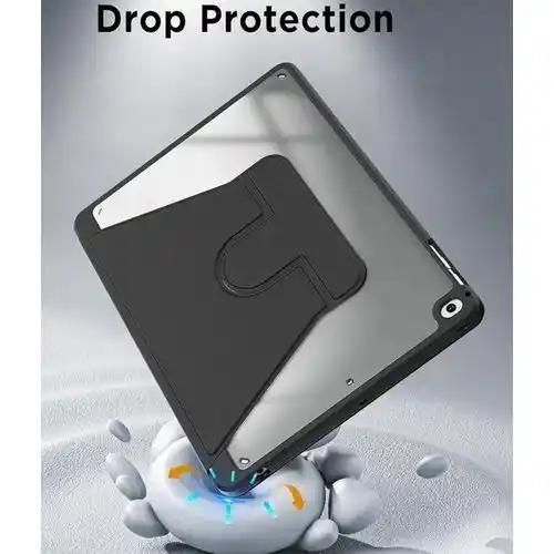 Generic iPad 5 / 6 Generation 9.7 inch (2017/2018) Release Rotation 360° leather Case with pen space