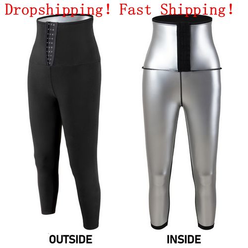 Generic Body Shaper Pants Sauna Shapers Hot Sweat Sauna Effect Slimming  Pants Shapewear Workout Gym Legging