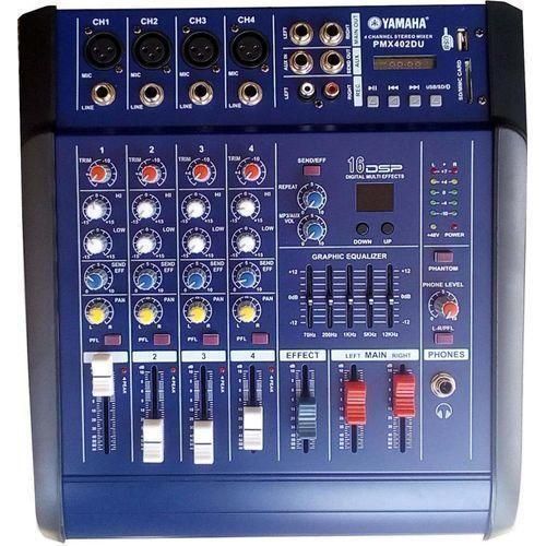 Yamaha 4 Channel Powered Mixer With Built-in Amp. USB, DSP Effects And Phantom Light