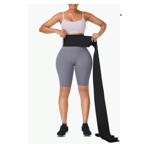 product_image_name-Fashion-Black Elastic Tummy Wrap  For Flat Tummy-1