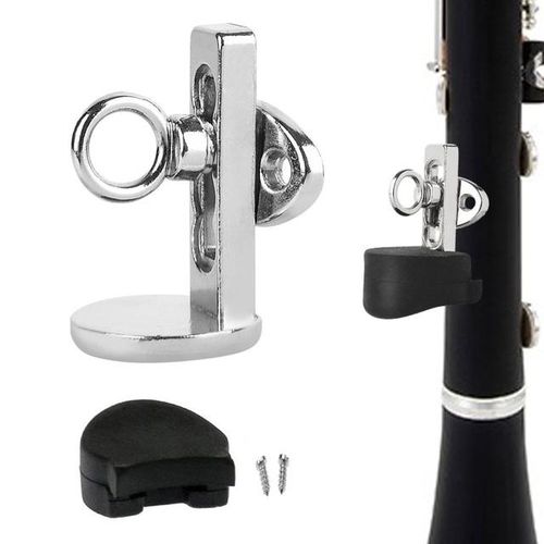 Adjustable Clarinet Thumb Rest Metal Finger Protector Rest Support With Screws