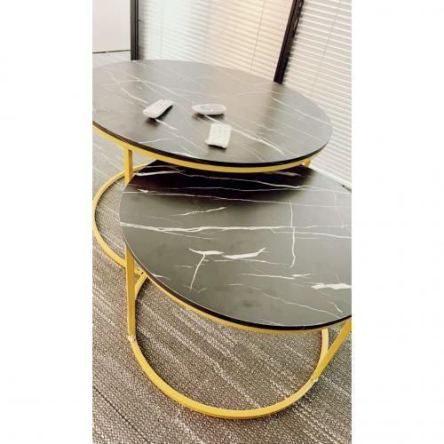 Generic Modern Quality MDF Faux Marble (MDF Wood)Centre Table - image 2