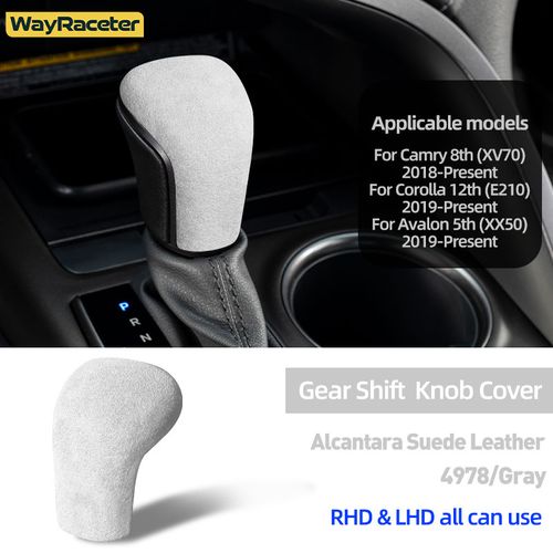 Generic Alcantara Wrap ABS LHD & RHD Car Gear Shift Knob Cover For