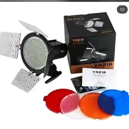 product_image_name-Yongnuo-YN-216 LED Video Light with 5600K Color Temperature,Light Stand,Adapter and 4 Color Plates.-1