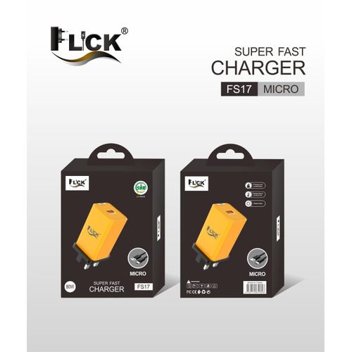 Flick High Speed 80W USB to Micro USB Super Fast Charging Cable 1 Meter Durable Flexible Fast Charge Data Sync Cable for Smartphones and Devices