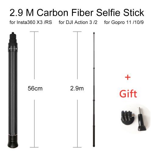 Insta360 Invisible Selfie Stick Negro