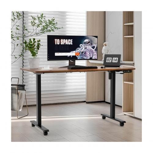 Generic New Modern Electric Adjustable Standing Desk( Brown Top) - image 2
