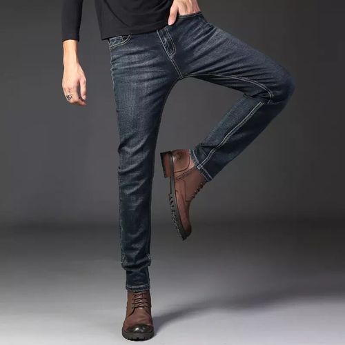 product_image_name-Fashion-High Quality Fitted Stock Jeans - Dark Blue-1