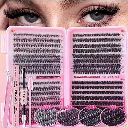 Generic Individual Cluster Lash Extension Kit - 640 Clusters Shimmery Lash Book - image 2