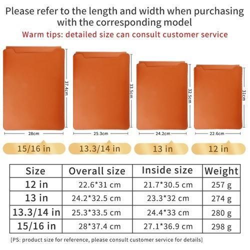 product_image_name-Generic-Waterproof Laptop Bag, Computer Stand, Mouse Pad for MacBook Air Pro 13-16 M1 M2 - Dark Brown-2