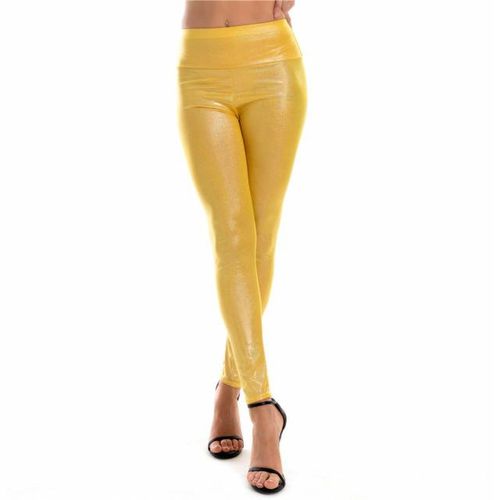  Shiny Leggings Women Thin Full Ankle Length Leggings