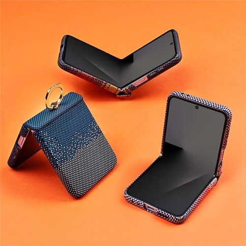 Generic Samsung Galaxy Z Flip 4 Carbon fibre hinge case - image 2