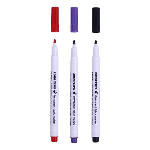 Generic Washable Fabric Pen Marker Textile Clothes Shoes DIY Craft Black