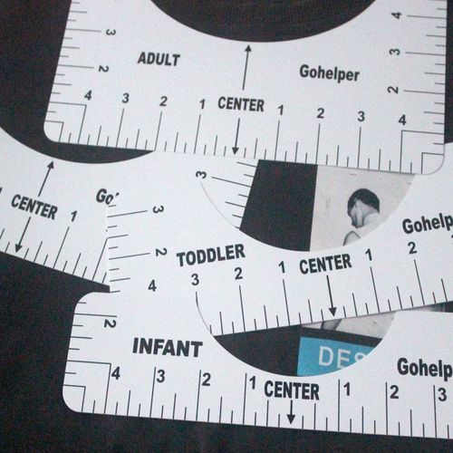 4pcs high precision t-shirt alignment ruler