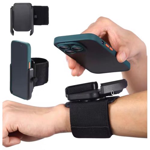Generic Multi-function Phone Holder for streamers and athletes with 360 Rotation Wristband - image 5