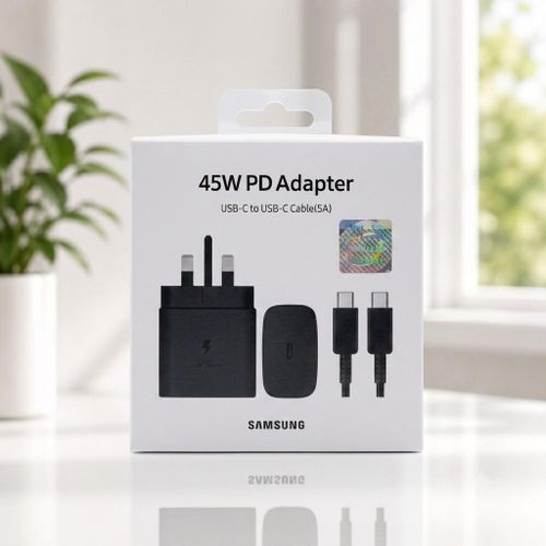 Generic 45W Super Fast Charging PD Adapter with 5A USB-C to USB-C Cable - image 8
