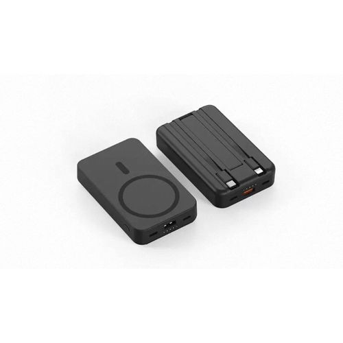 Generic 10,000mAh WIRELESS MAGNETIC POWER BANK WITH BUILT-IN CABLES