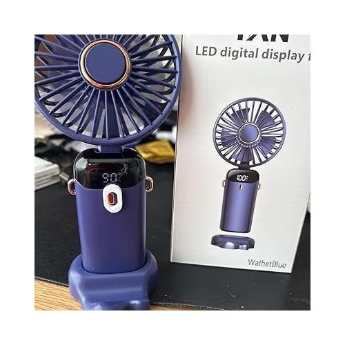 product_image_name-Generic-Digital Display Rechargeable LED Handheld Fan-1