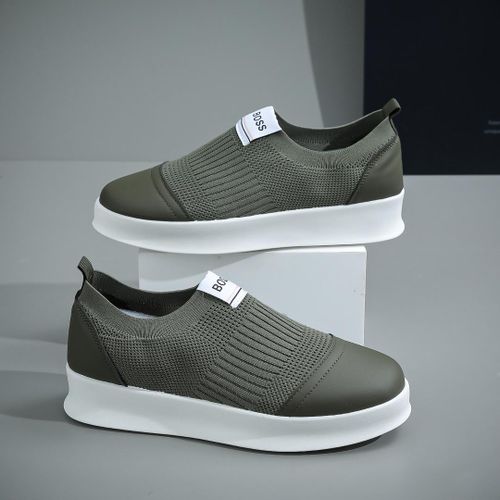 product_image_name-Fashion-Boss Unisex Breathable Gray Sneakers -1