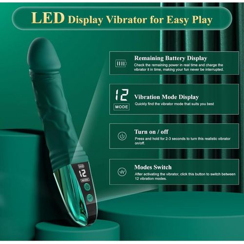 product_image_name-Generic-WOMEN INSTANT C*M VIBRATOR DILDO ADULT SEX TOY, 12 Vibration Mode Vibrator, Female Waterproof Gspot Vibrator with Powerful Vibrating Stimulators for Women or Couples Waterproof Dildo Sex Toy - Vibrator Massage masturbator, Vibrator clitorus stimulator -3